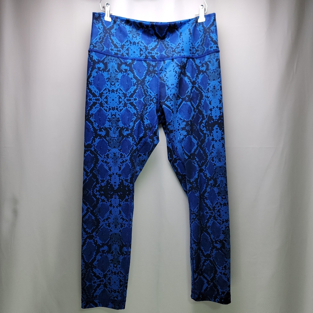 EUC Lululemon Speed Tight  IV Mini Ziggy  Snake Pipe Dream Size 12 Blue Sapphire
